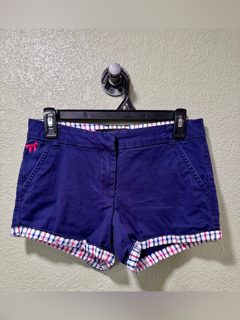 Freestyle Revolution Navy Cotton Shorts with Pink Bow Accent 5